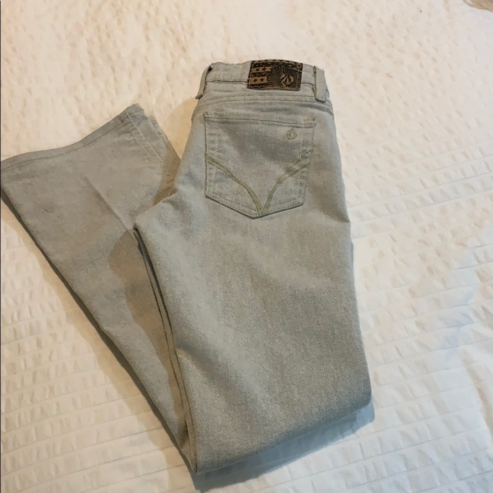 Volcom silver wash jeans